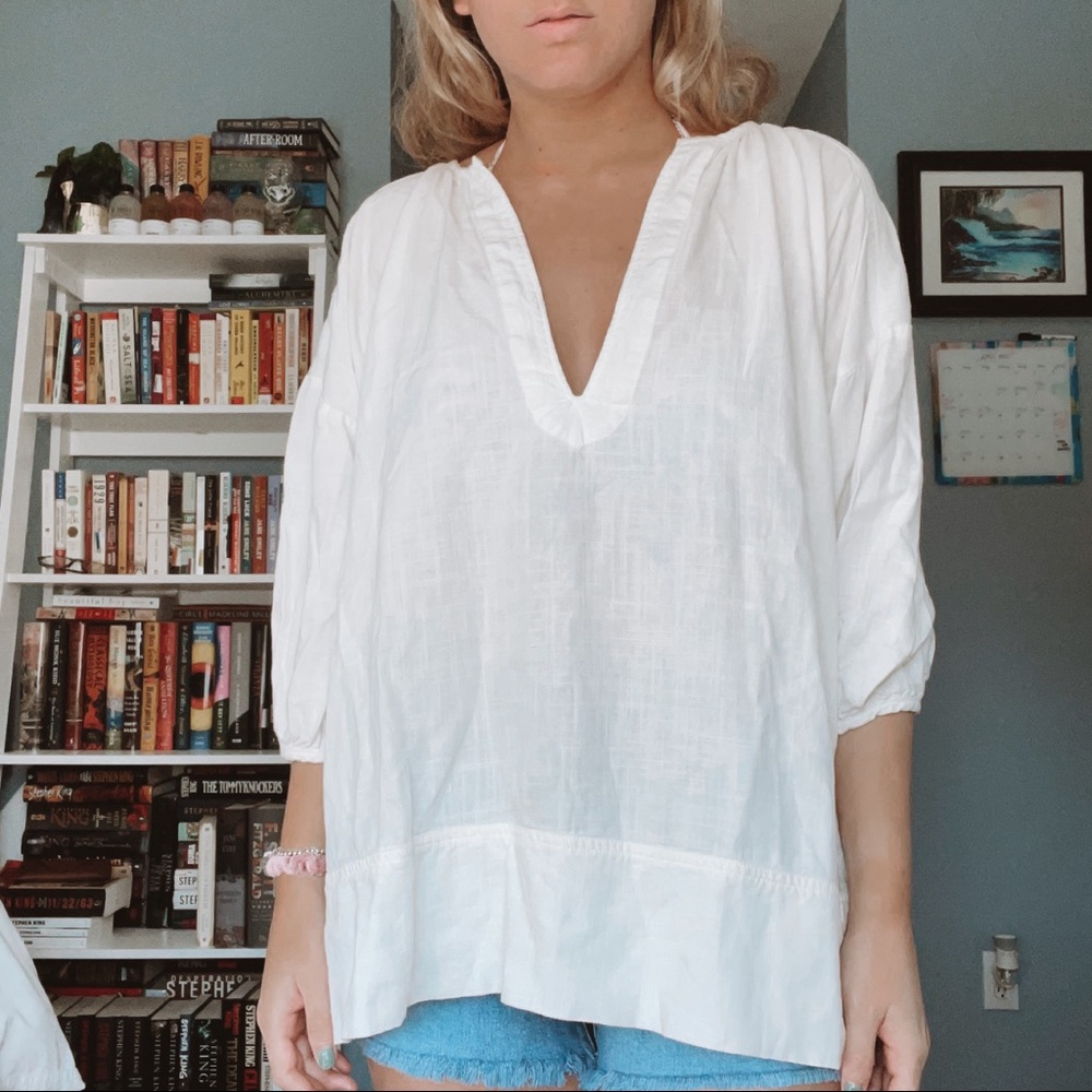 BDG Urban Outfitters Linen Tunic Top